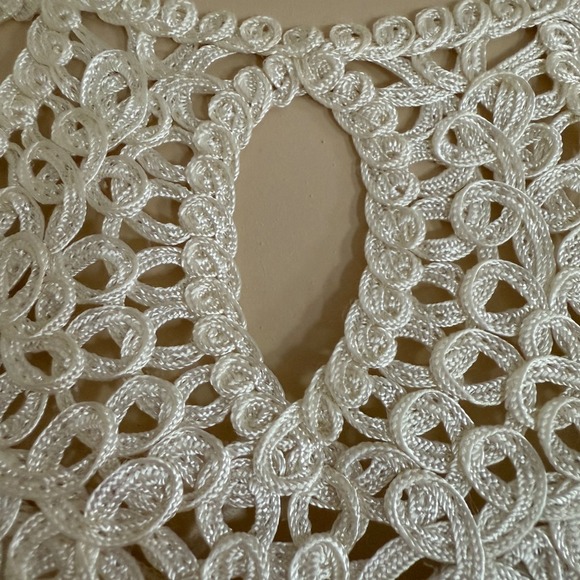 VTG Y2K White Dress L Angel Fairy Feminine LACE DETAIL - Picture 7 of 15